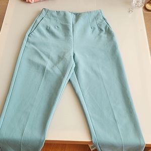 Dynamite cropped pants size 6 . LIGHT  TEAL BLUE COLOUR